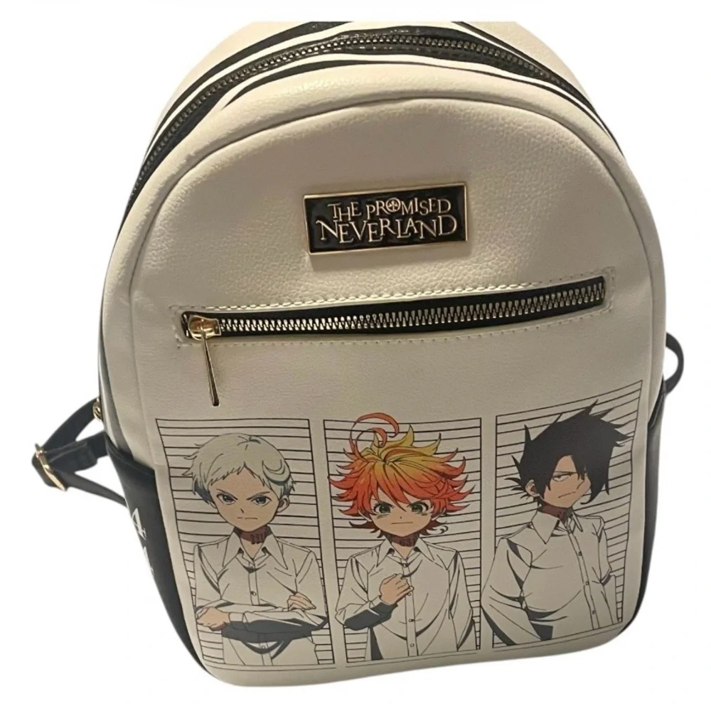 The Promised Neverland Mini Backpack Trio Emma Norman Ray Cosplay Orphan Numbers